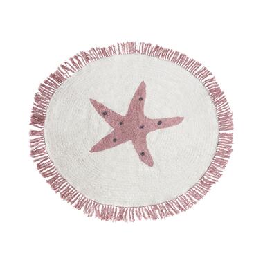 Tapis en coton 120 cm blanc cassé STARS product