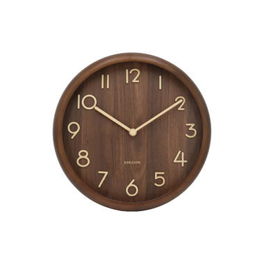 Karlsson - Horloge murale Pure Bold - Bois foncé - Ø30cm product