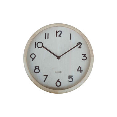 Karlsson - Horloge murale Pure Bold - Bois clair - Ø30cm product