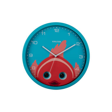 Karlsson - Horloge murale Peekaboo Goldfish - Bleu clair - Ø30,8cm product