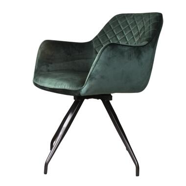 Romy 2.0 fauteuil en velours - vert foncé product