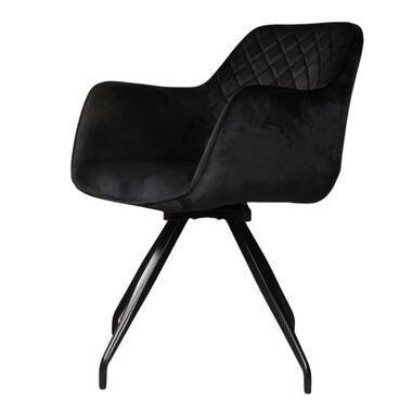 Romy 2.0 fauteuil en velours - noir product