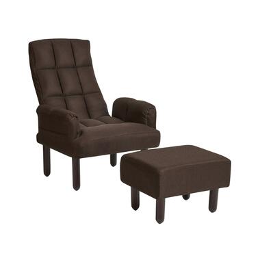 Fauteuil inclinable OLAND Lin Marron foncé product