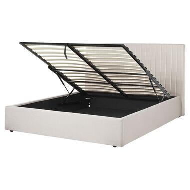 Lit avec coffre de rangement VION 160 x 200 cm Tissu Beige product