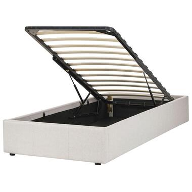 Lit avec sommier DINAN 90 x 200 cm Tissu Beige clair product