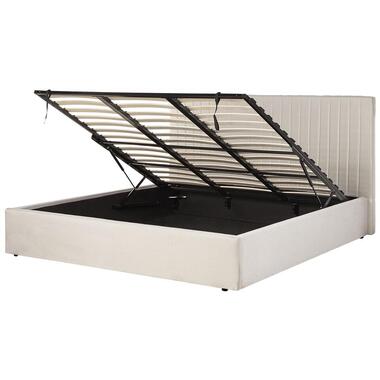 Lit avec coffre de rangement VION 180 x 200 cm Tissu Beige product