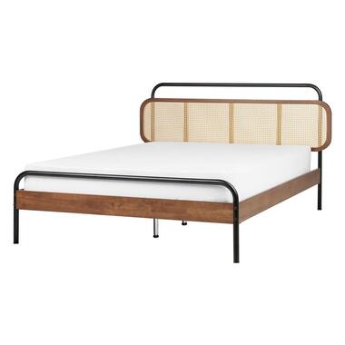 Lit avec sommier BOUSSICOURT 140 x 200 cm Bois foncé product