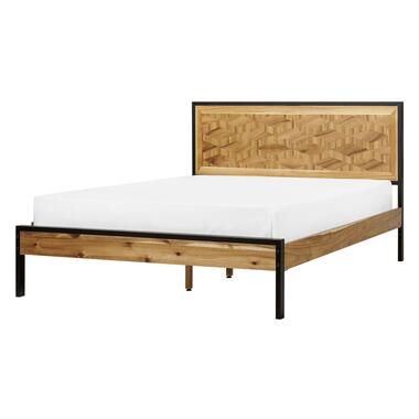 Lit double 140 x 200 cm bois clair ERVILLIERS product