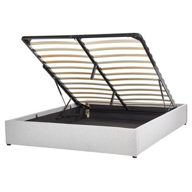 Lit avec sommier DINAN 160 x 200 cm Tissu Gris clair product