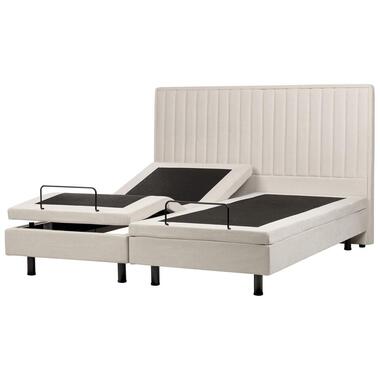 Lit avec sommier DUKE II 180 x 200 cm Tissu Beige clair product