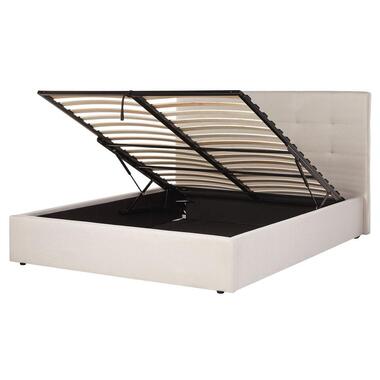 Lit avec coffre de rangement LORIENT 160 x 200 cm Tissu Beige product