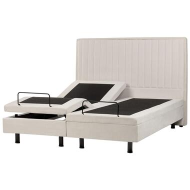 DUKE II - Tweepersoonsbed - Beige - 160 x 200 cm - Polyester product