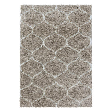 Opera Soft Shaggy Hoogpolig Vloerkleed Beige - 240x340 CM product