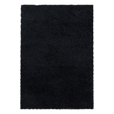 Monaco Soft Shaggy Hoogpolig Vloerkleed Black - 140x200 CM product
