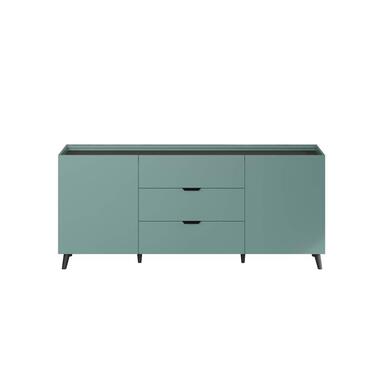 Hioshop Melton dressoir blauw- zwart product