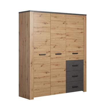 Hioshop FollowSZ armoire de rangement chêne décor- gris product