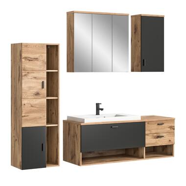 Hioshop Grado ensemble de meubles de salle de bains 203cm chêne product