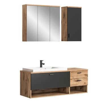 Hioshop Grado ensemble de meubles de salle de bains 140cm chêne product