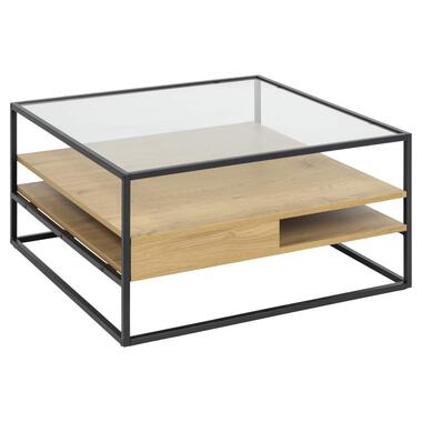 Hioshop Randolf table basse 2 tablettes chêne décor product