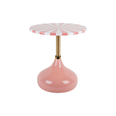 Leitmotiv - Table d'appoint Candy Swirl - Flamant rose & blanc product