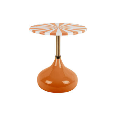 Leitmotiv - Bijzettafel Candy Swirl - Bright orange & white product