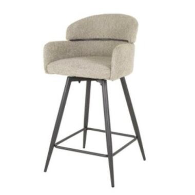 Collection Hoyz - Tabouret de bar pivotant 2 pièces - coloris Boucle Sand product