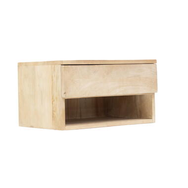 Nachtkastje Zwevend Naturel - 1 lade - 45x30x25cm - Tessa product