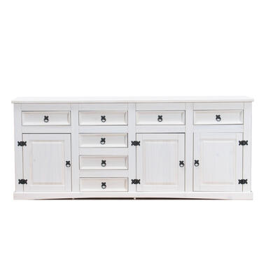 Hioshop New Buffet Mexico avec 7 tiroirs et 3 portes- largeur 200 cm- hauteur product