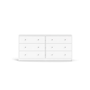 Hioshop Maria Commode large avec 6 tiroirs- blanc product