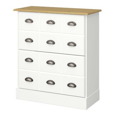 Hioshop schoenenkast Orienty - 2 kleppen - wit product