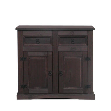 Hioshop New Mexico Buffet- largeur 91 cm- hauteur 84 cm- avec 2 tiroirs et 2 product