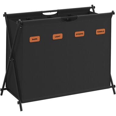 Panier à linge - Trieur de linge - 4 compartiments - 155 litres - Noir product