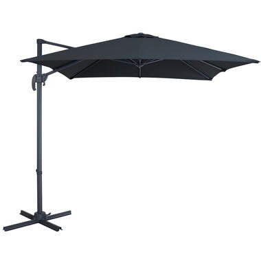 Parasol déporté inclinable 250x250 cm - Parasol déporté robuste - Noir product