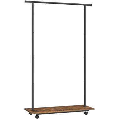 Acaza Porte-vêtements - Porte-vêtements sur roulettes - 160x98.5x35 cm - Noir product