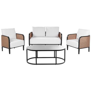 MONTEFALCO - Loungeset 4-zits - Wit - Aluminium product