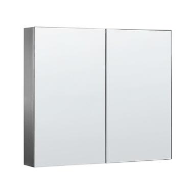 Armoire de toilette 80 x 70 cm avec miroir LED noir NAVARRA product