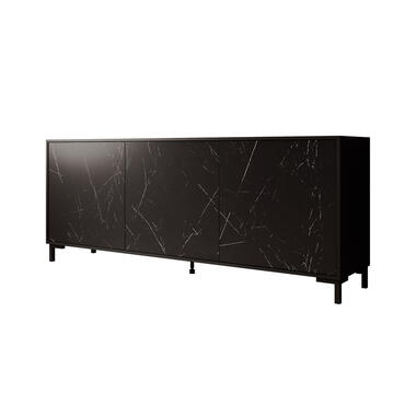 Meubella Dressoir Masimo - Zwart Mamer - 200 cm product