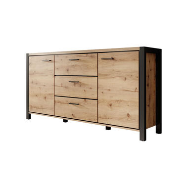 Buffet Acapulco - Chêne - Noir - 180 cm product