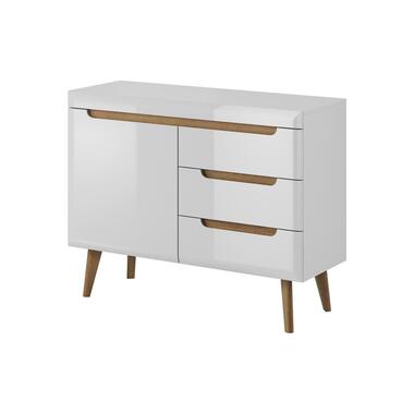 Buffet Nebraska - Blanc - Chêne - 107 cm product