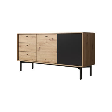 Buffet Fiona - Chêne - Noir - 151 cm product