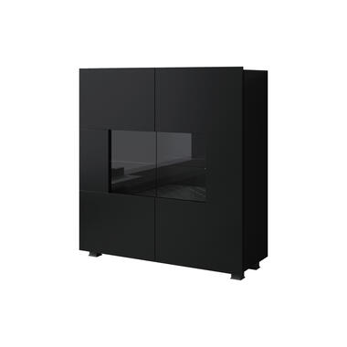 Meubella Dressoir Calgary - Mat Zwart - 100 cm product