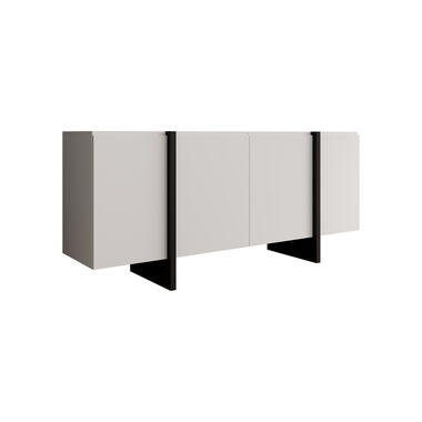 Buffet Kelton - Blanc - Noir - 180 cm product