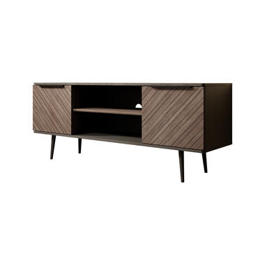 Meuble TV Pedro - Chêne foncé - Chêne noir - 150 cm product