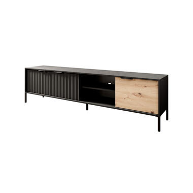 Meuble TV Ramirez - Noir - Chêne - 203 cm product