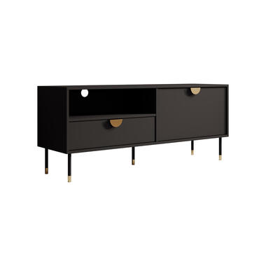 Meuble TV Veerle - Noir - 140 cm product