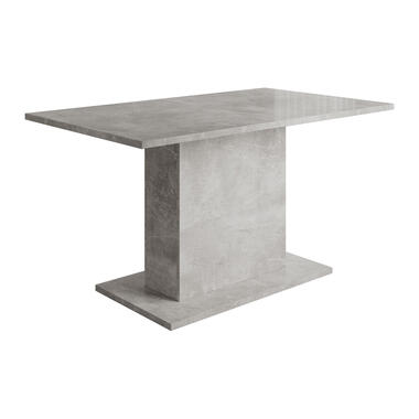 Meubella Eetkamertafel Tova - Grijs betonlook - 138 cm product