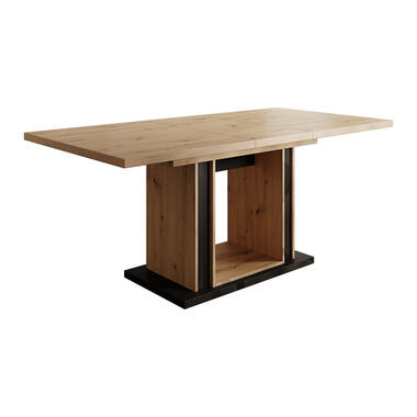 Table à dinner Finch - Chêne - Noir - 180 cm - Extensible product