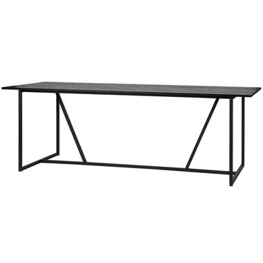 WOOOD Exclusive Silas Eettafel - Essenhout - Zwart - 220x90 product