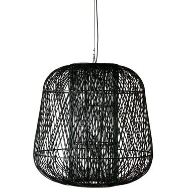 WOOOD Exclusive Moza Hanglamp - Bamboe - Zwart - 100x100x100 product