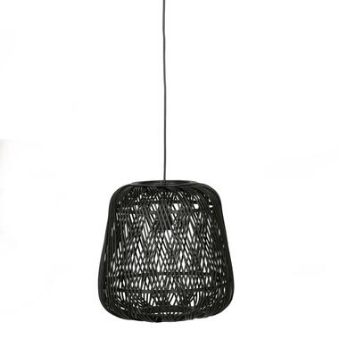 WOOOD Moza Hanglamp - Bamboe - Zwart - 36x36x36 product